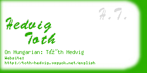 hedvig toth business card